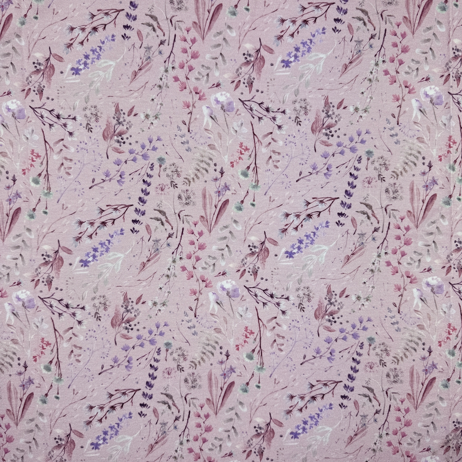 Viscose Spandex Jersey Print- Ravenna Pink