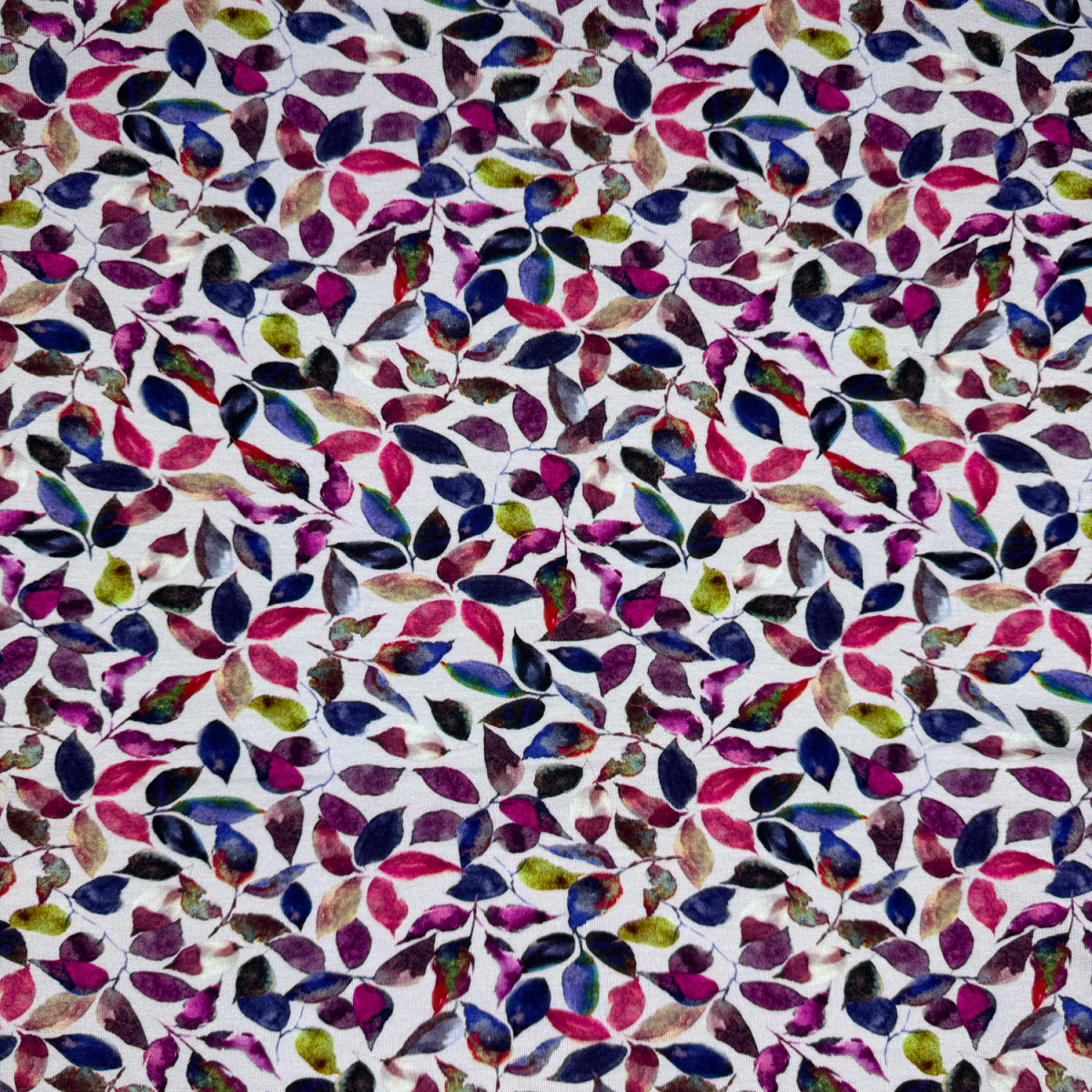 Viscose Spandex Jersey Print- Verona Berry