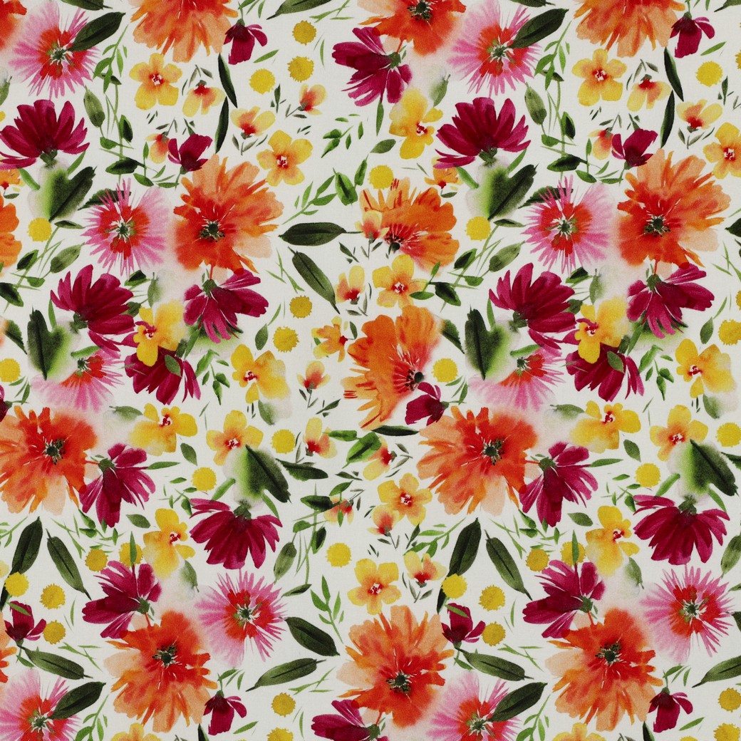  Viscose Stretch Digital Flowers 