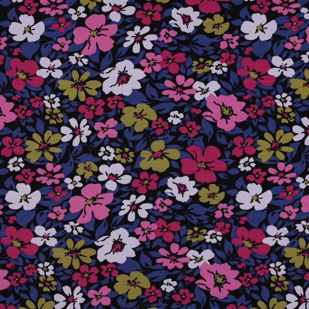 French Terry Flowers 