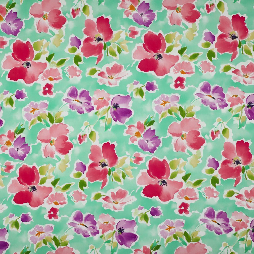  Viscose Lenzing Ecovero Digital Flowers 
