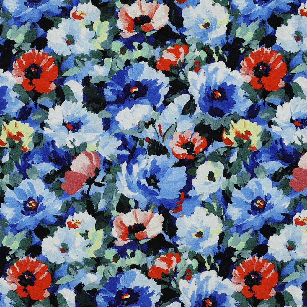 Viscose Digital Flowers