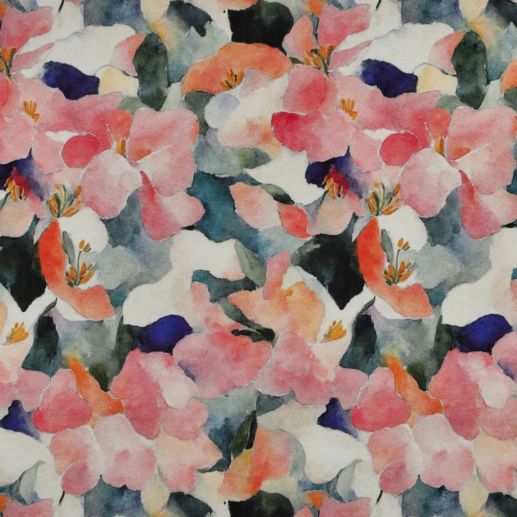 Viscose Satin Digital Flowers