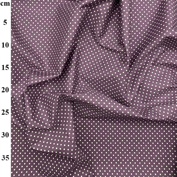Cotton Poplin Spots Plum