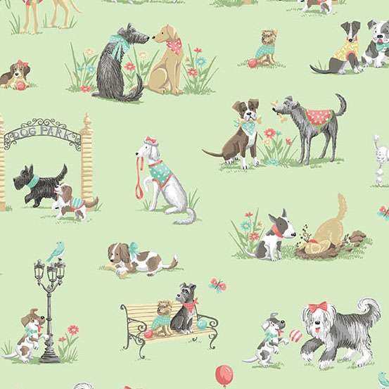 Pooch by Makower- Park-Green