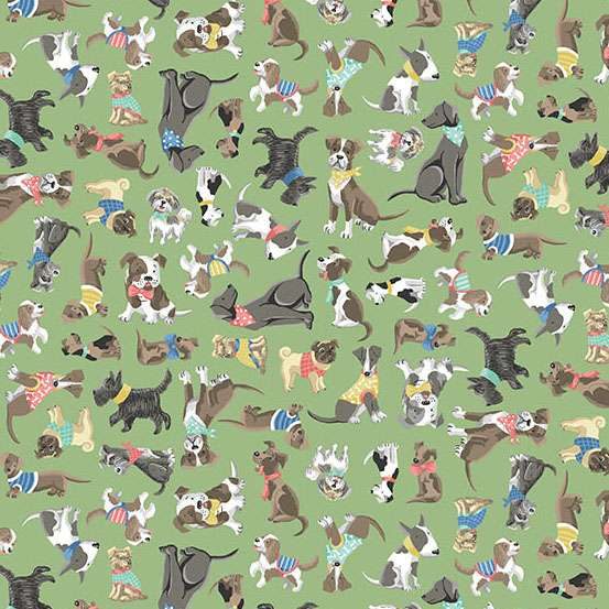 Pooch by Makower- Pals-Green