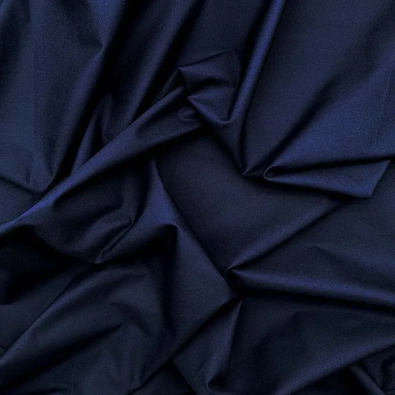 Cotton Poplin Plain Navy