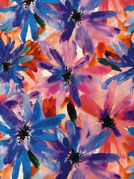  Viscose Lenzing Ecovero Digital Flowers 