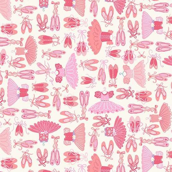Dance Class by Makower - Tutus Cream