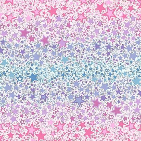 Dance Class by Makower - Ombre Star Cream
