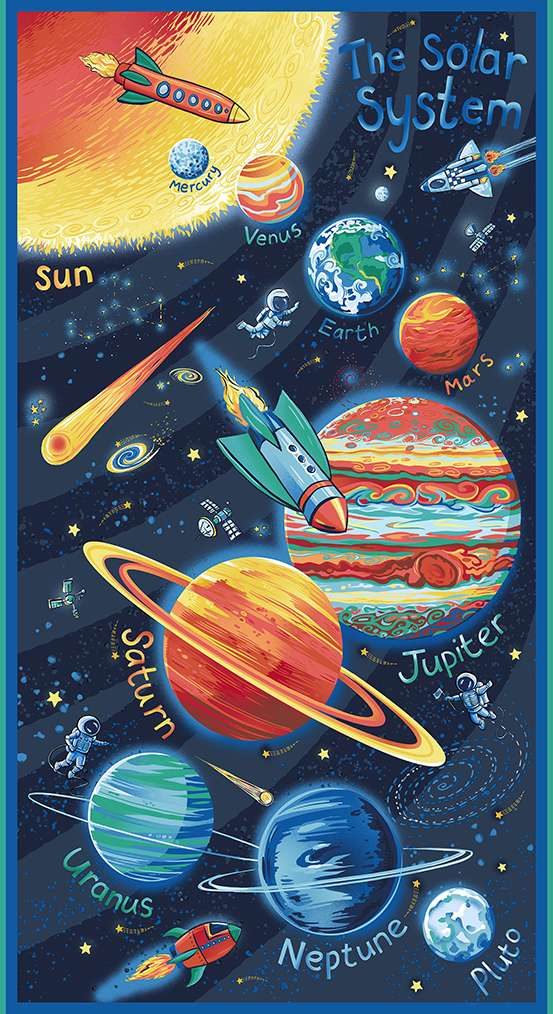 Orbit by Makower - Panel