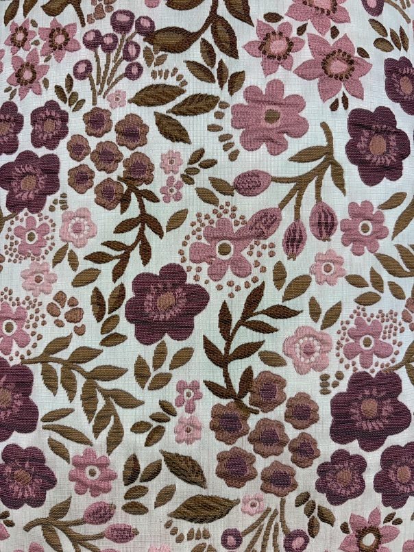 Polyester and Cotton - Mauve/Rose