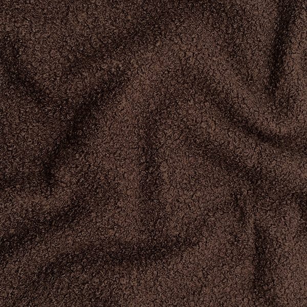 Boucle  Fabric Dark Brown