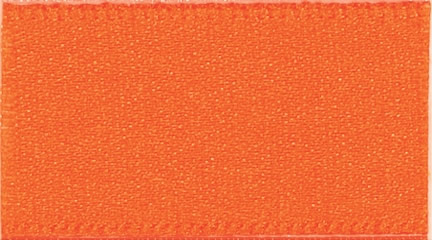 Berisford Orange Delight Double Faced Satin Ribbon 3mm