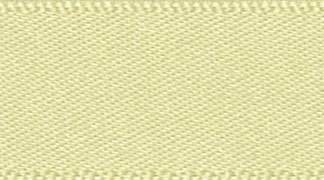 Berisford Pale Lemon Double Faced Satin Ribbon 15mm