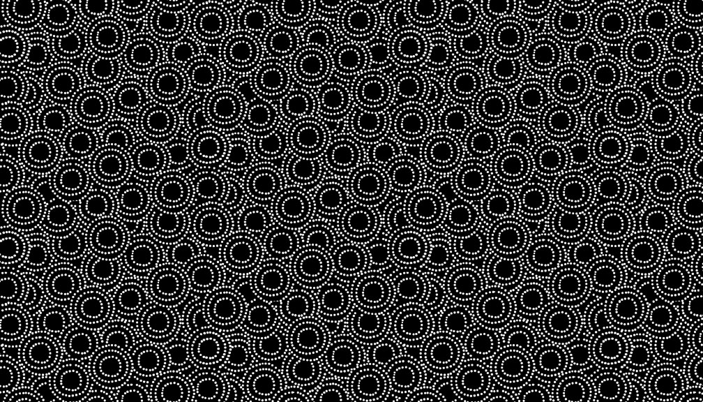 Monochrome Black With White Spotty Circles