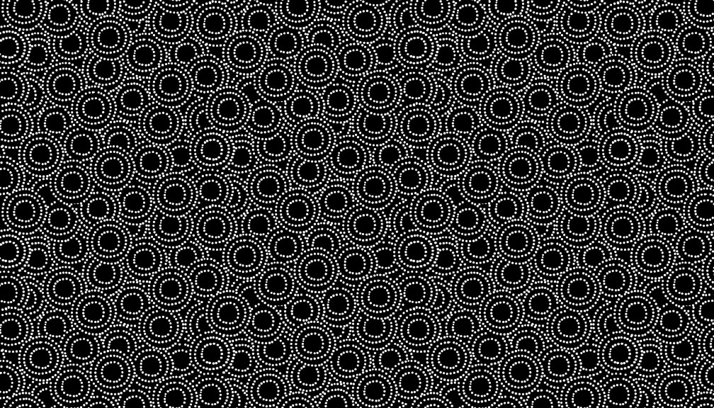 Monochrome Black With White Spotty Circles