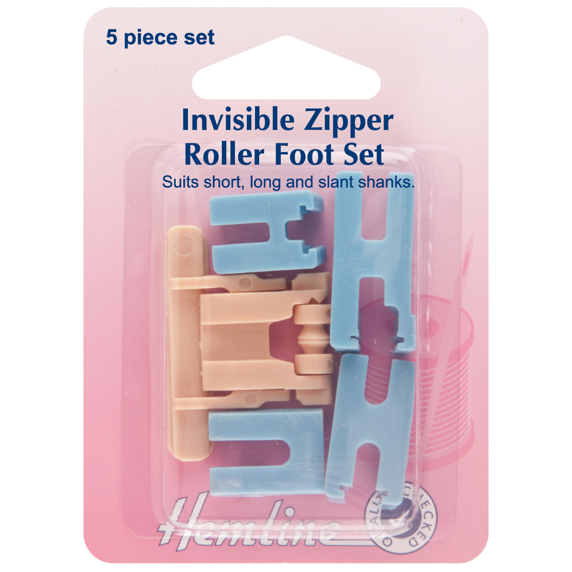 Zipper Foot Roller Set Invisible
