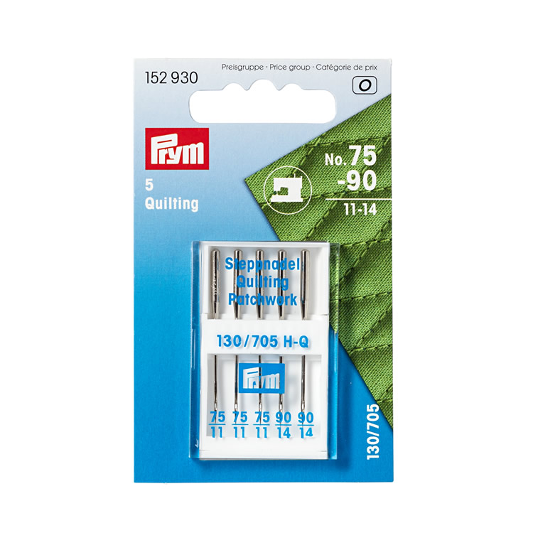 Prym Quilting sewing machine needles, 75 and 90
